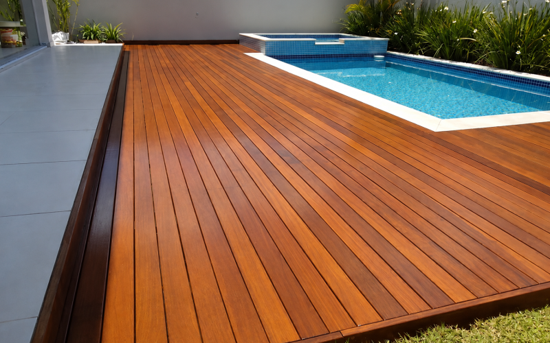 Deck em madeira Ipê