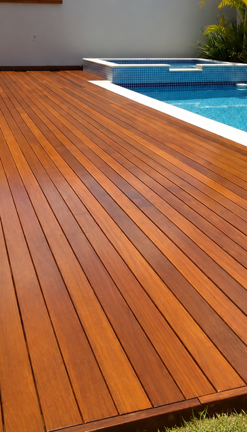 Deck em madeira Ipê